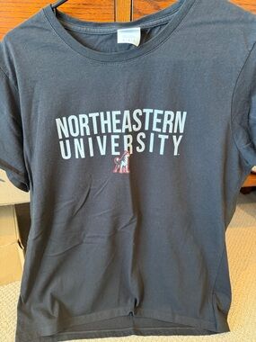 Northeastern University Black Graphic Tee